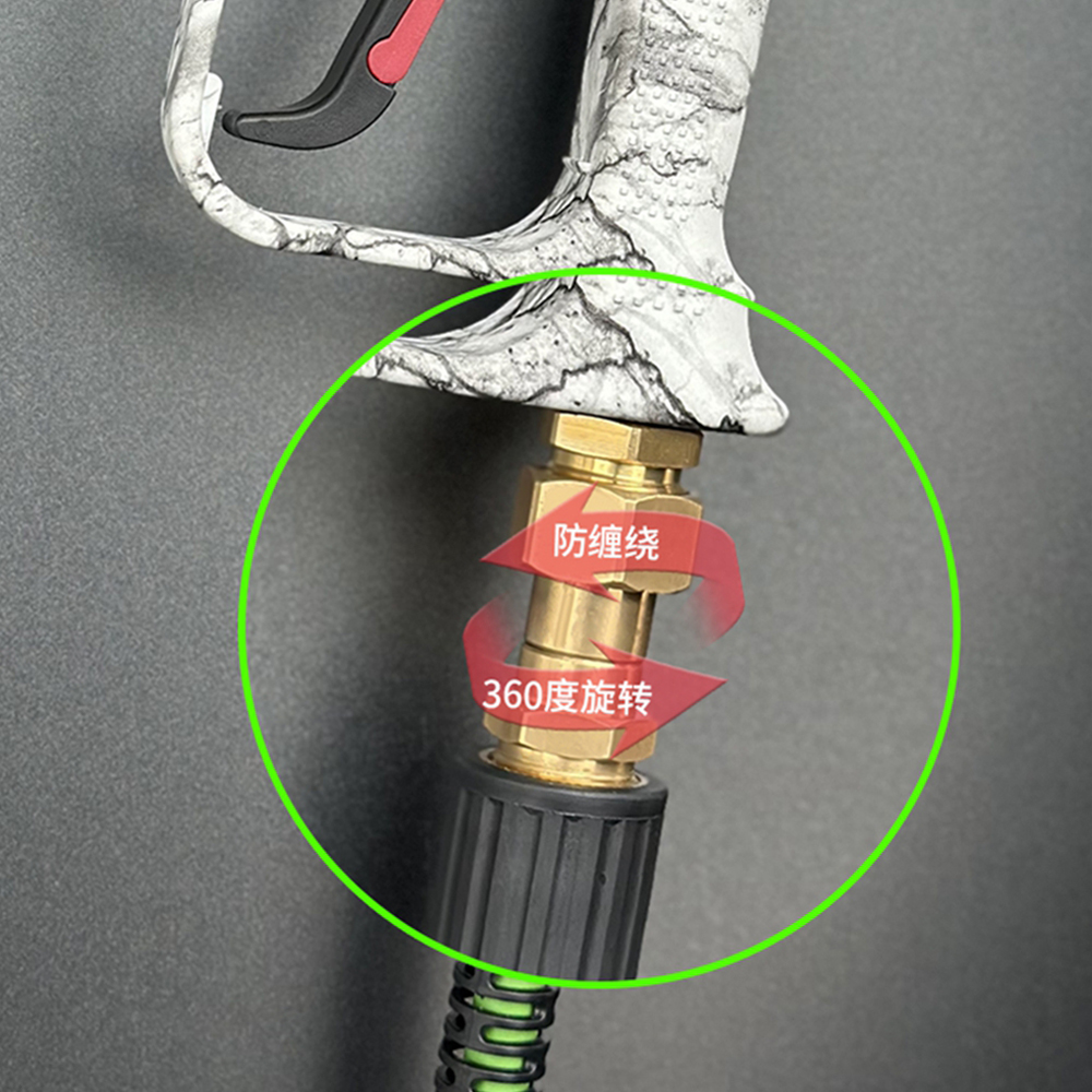 Pressure Washer Swivel Fitting Anti Twist Brass Connector Joint 360° Kink Free Swivel Fitting For Pressure Washer Gun Hose