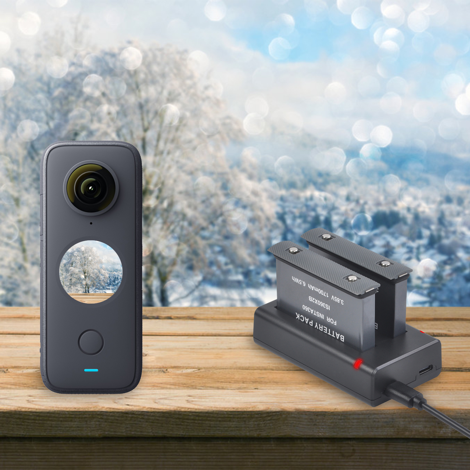 3,85 V 1700mAh Akku für Insta360 EINE X2 Kamera Akku