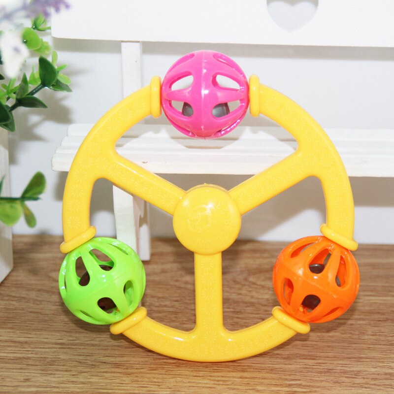 1pc Baby Toy Funny Little Develop Intelligence Plastic Hand Bell Rattles Christmas Birthday Toys for Kids