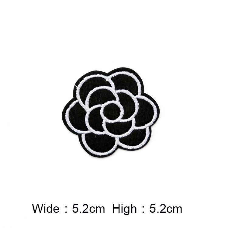 Computer embroidery black and white patch patch clothing accessories badge computer embroidery patch cloth: 20