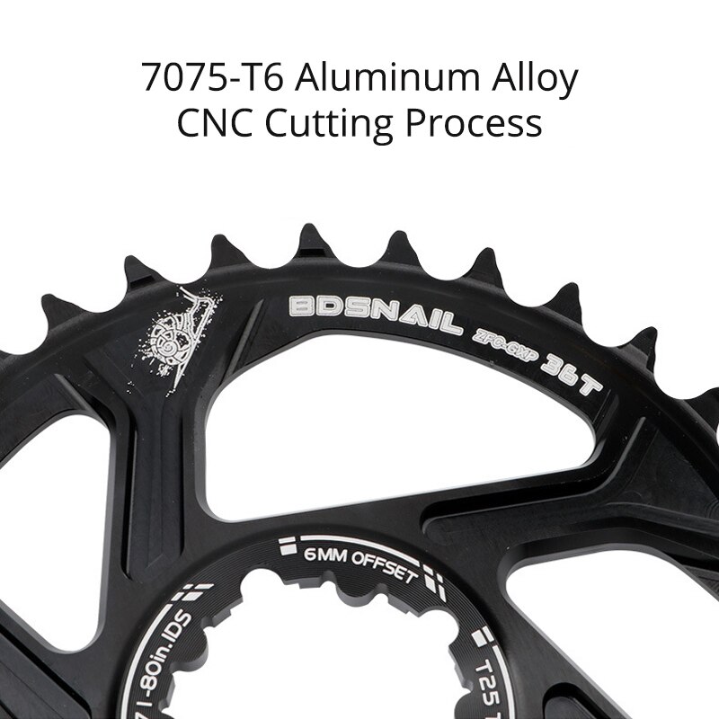 Schnecke 3mm 6mm versetzt Kettenblatt für Sram GXP SX NX GX XO X01 XX1 32/34/36/38T Fahrrad Einziges Krone Mtb überspielen Kurbelgarnitur