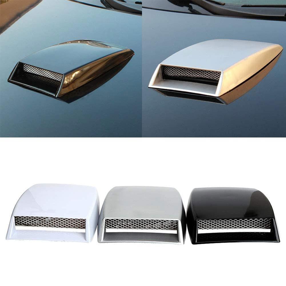 Universal Car Engine Hood Scoop Air Flow Intake Vent Cover ABS Front Engine Hood Cover Decoration Bonnet Hood Scoop SUV Truck