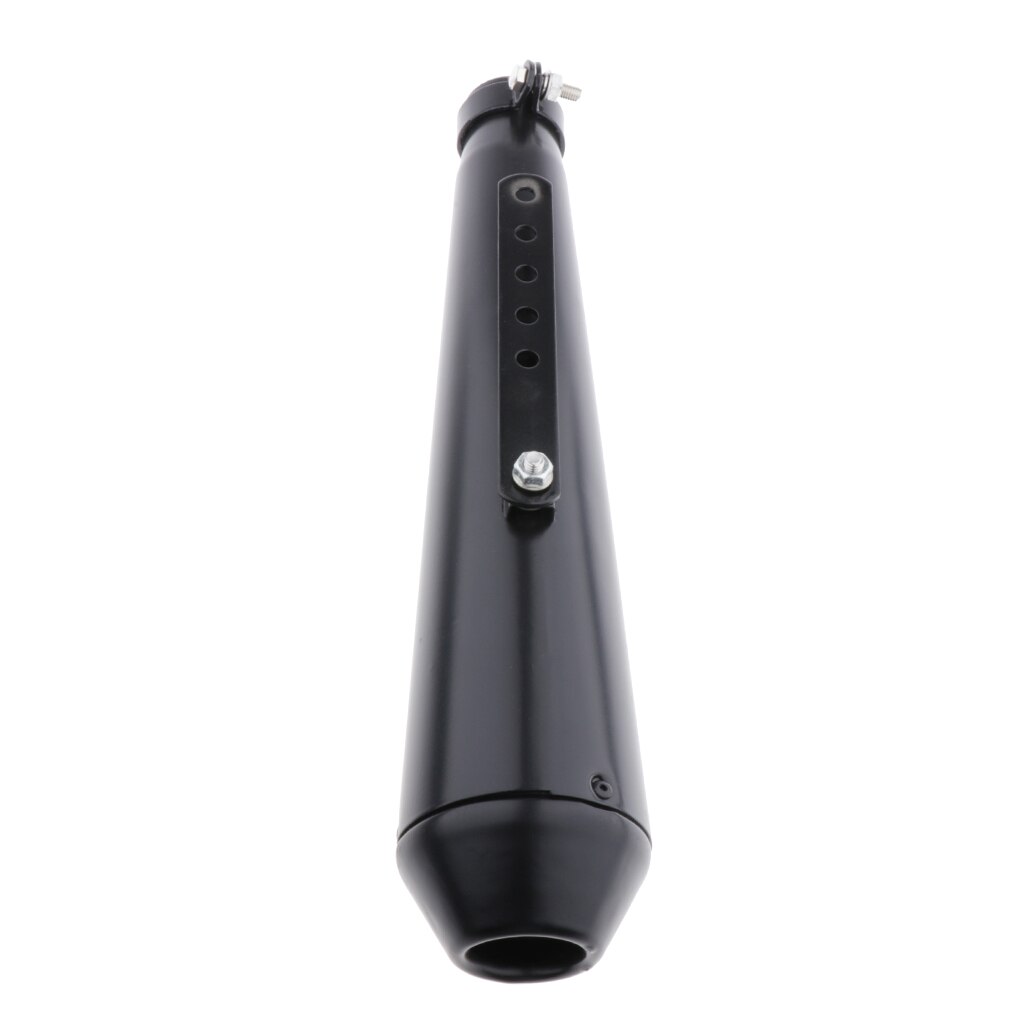 Universal Exhaust Muffler Silencer Pipe 35-43mm 1.38-1.7 inch OD Inlet for Cafe Racer Bobber Custom Motorcycle: Black 37x51x540mm