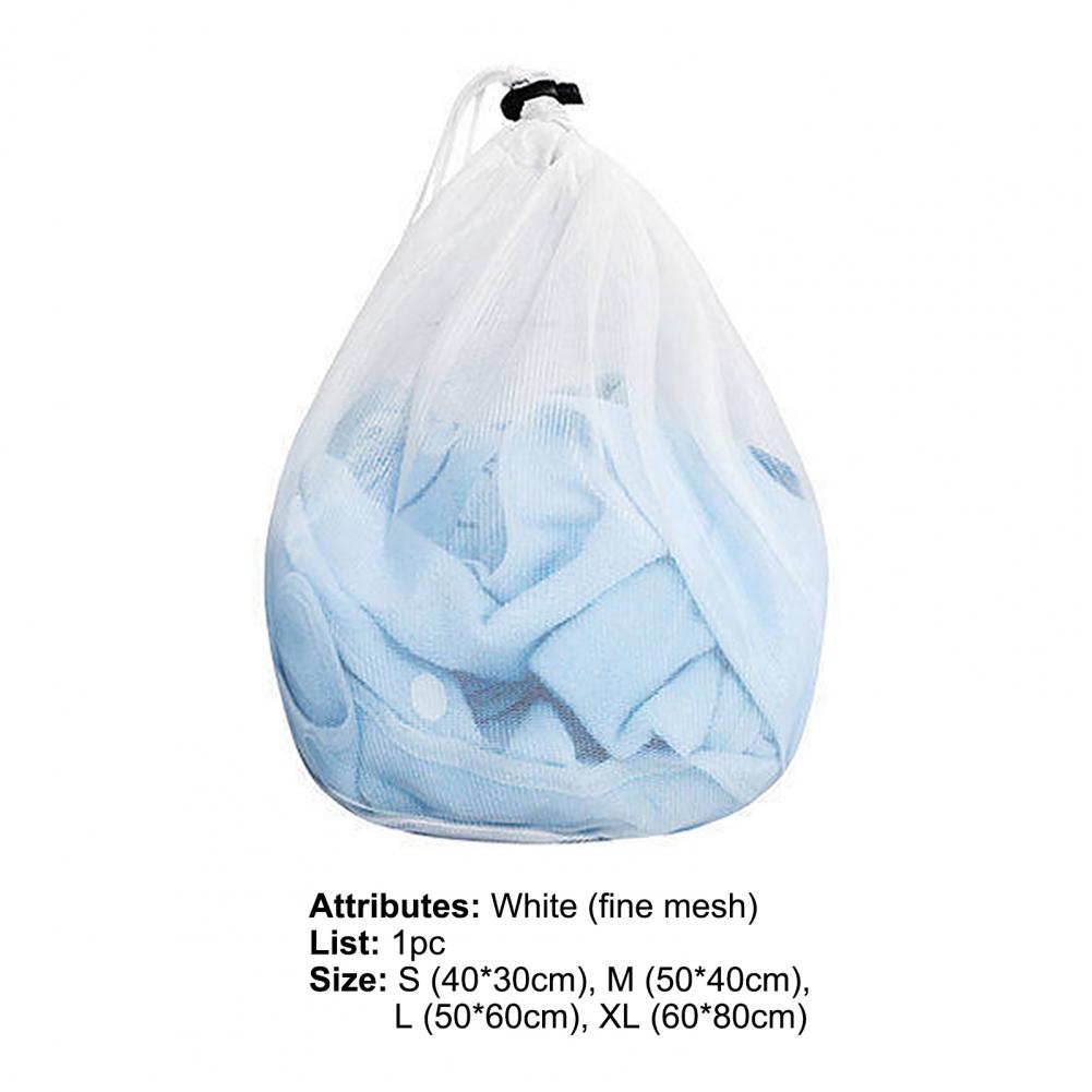 Trekkoord Waszak Voor Vuile Kleren Mesh Wassen Zakken Huishoudelijke Wasmachine Zak Voor Ondergoed Bh Sokken Wasserij Organisator