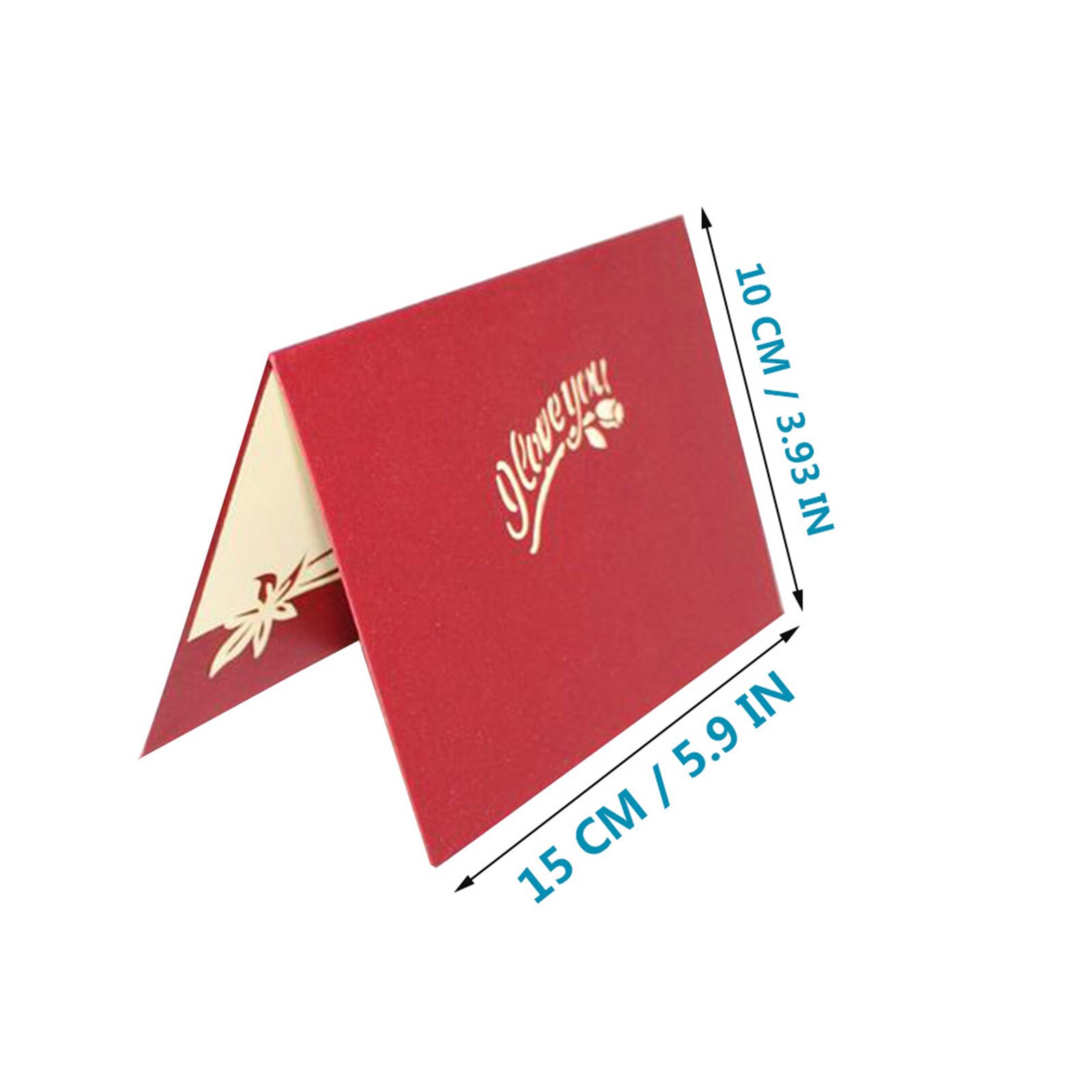 3D Valentine's Day Card Handmade Paper Greeting Card Blessing Card Wedding Aniversary Invitations Greeting Cards