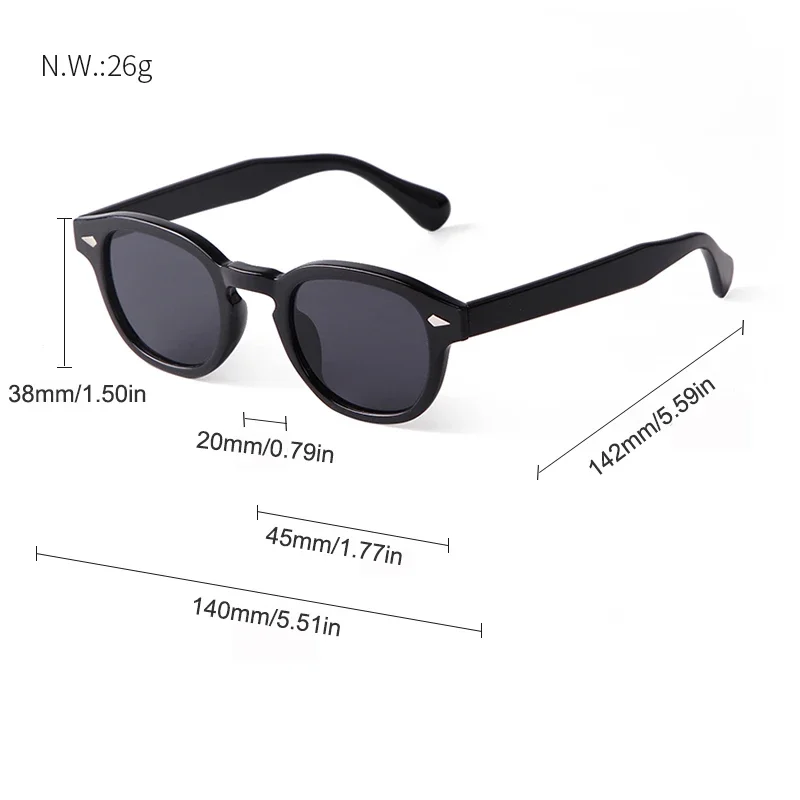 HISTORIA Vintage remache carey gafas de sol redondas mujeres hombres 2022 de Retro amarillo azul lente gafas de sol cuadradas S22728
