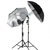 1Pcs 83cm 33" Photo Studio Flash Light Grained Black Silver Umbrella Reflective Reflector