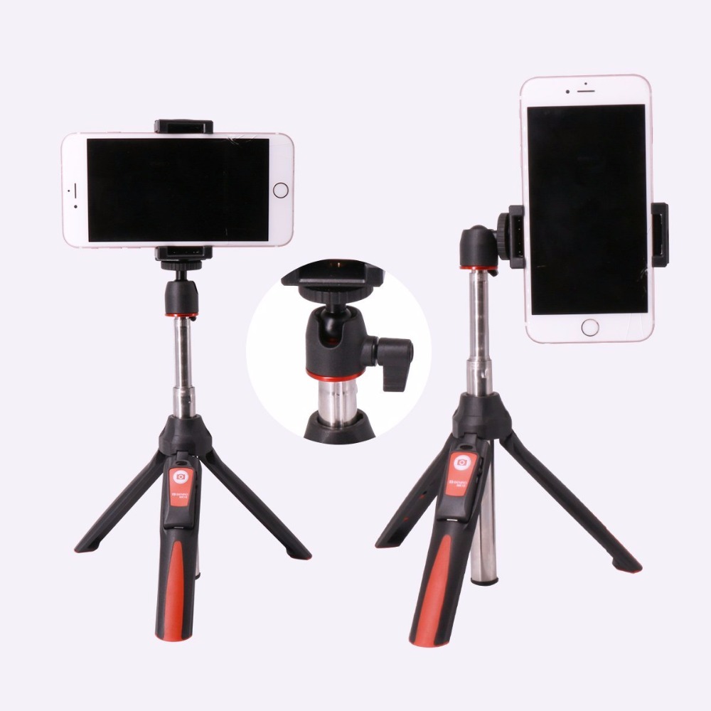 Benro MK10 Handheld & Statief Combo Selfie Stick Met Bluetooth Remote & Gopro Adapter Voor Iphone 7 8 Plus X samsung S10 Huawei Gopro