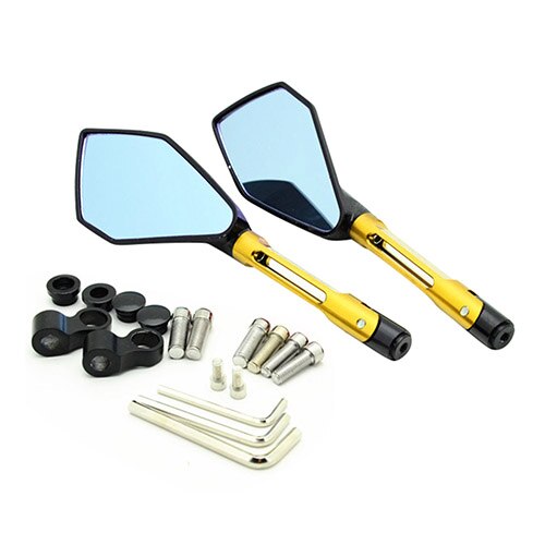 Motocykl CNC regulowane duże lusterko wsteczne składane lusterka boczne dla HONDA PCX 150 125 Forsa KAWASAKI SUZUKI YAMAHA DUCATI: Złota