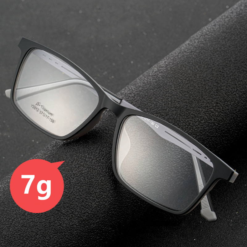 Lunettes surdimensionnées en plastique titane TR90 pour hommes, large monture de lunettes, myopie Prescription optique