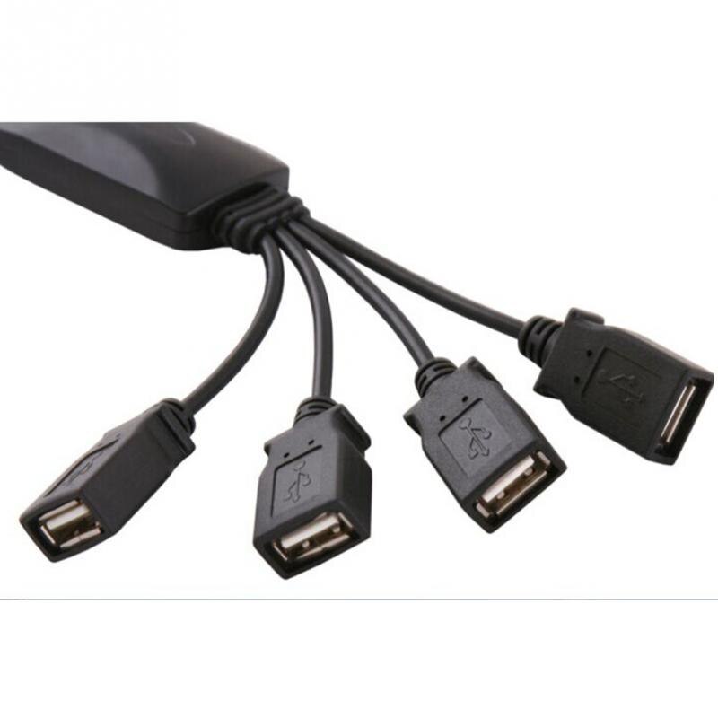 4 -poorts usb-kabel, hub-uitbreidingssplitteradapter voor laptop-pc usb 2.0- hub