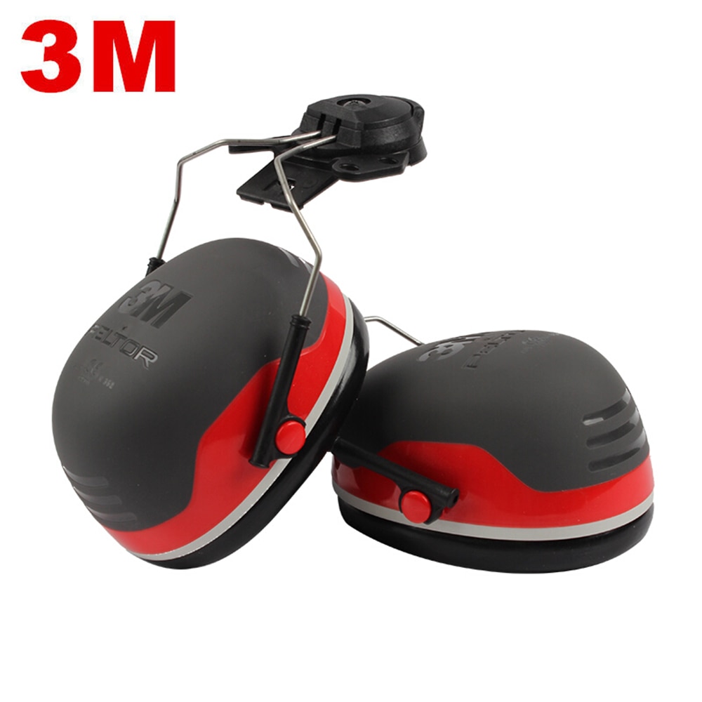 3M X3P3-orejeras montadas, gorra con protección de oídos, casco duro, orejeras montadas, aislamiento acústico, herramienta de protección contra el ruido