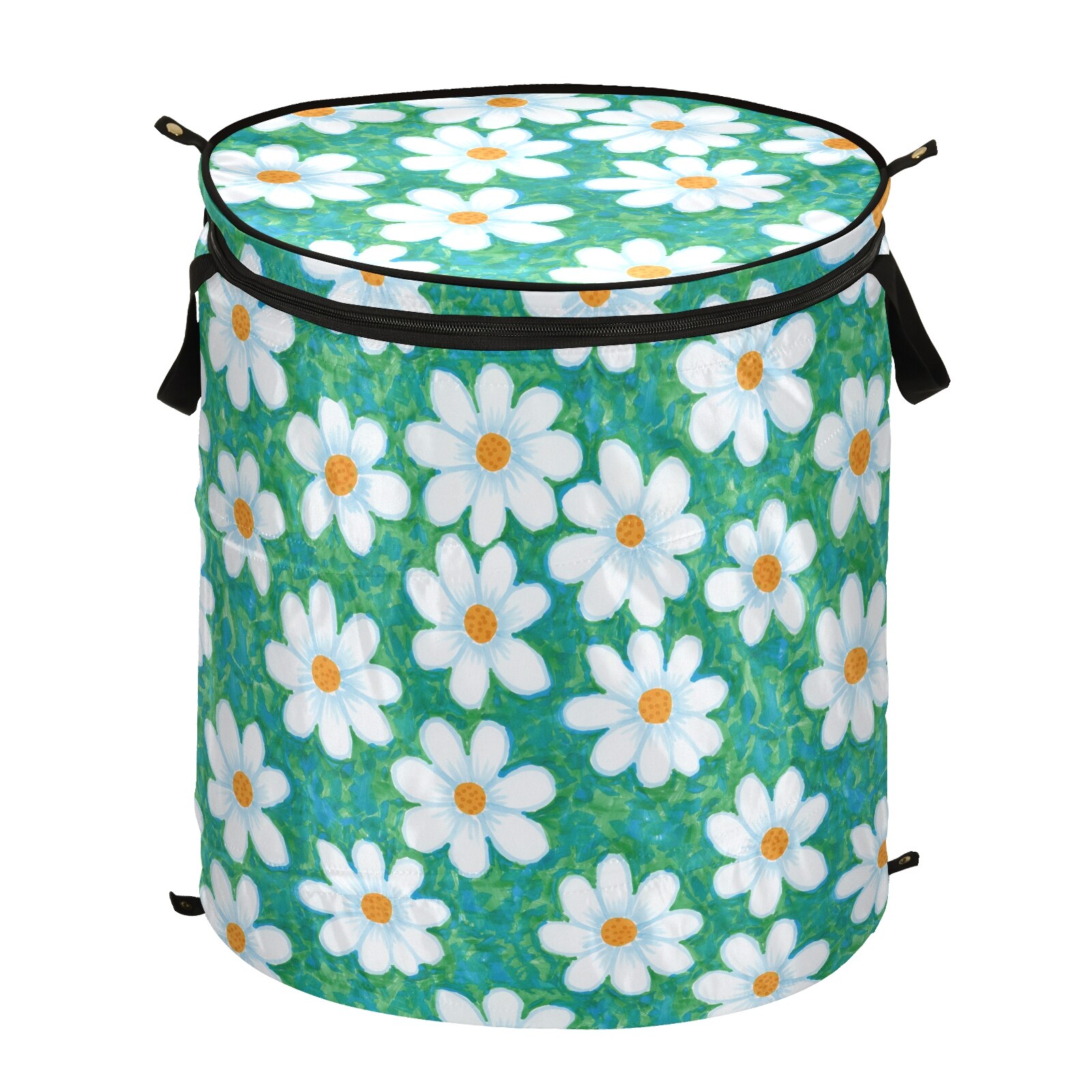 Organizer Polyester Basket Waterproof Large Capacity Laundry Hamper Dirty Clothes Storage Basket Floral Print Home Storage Bin