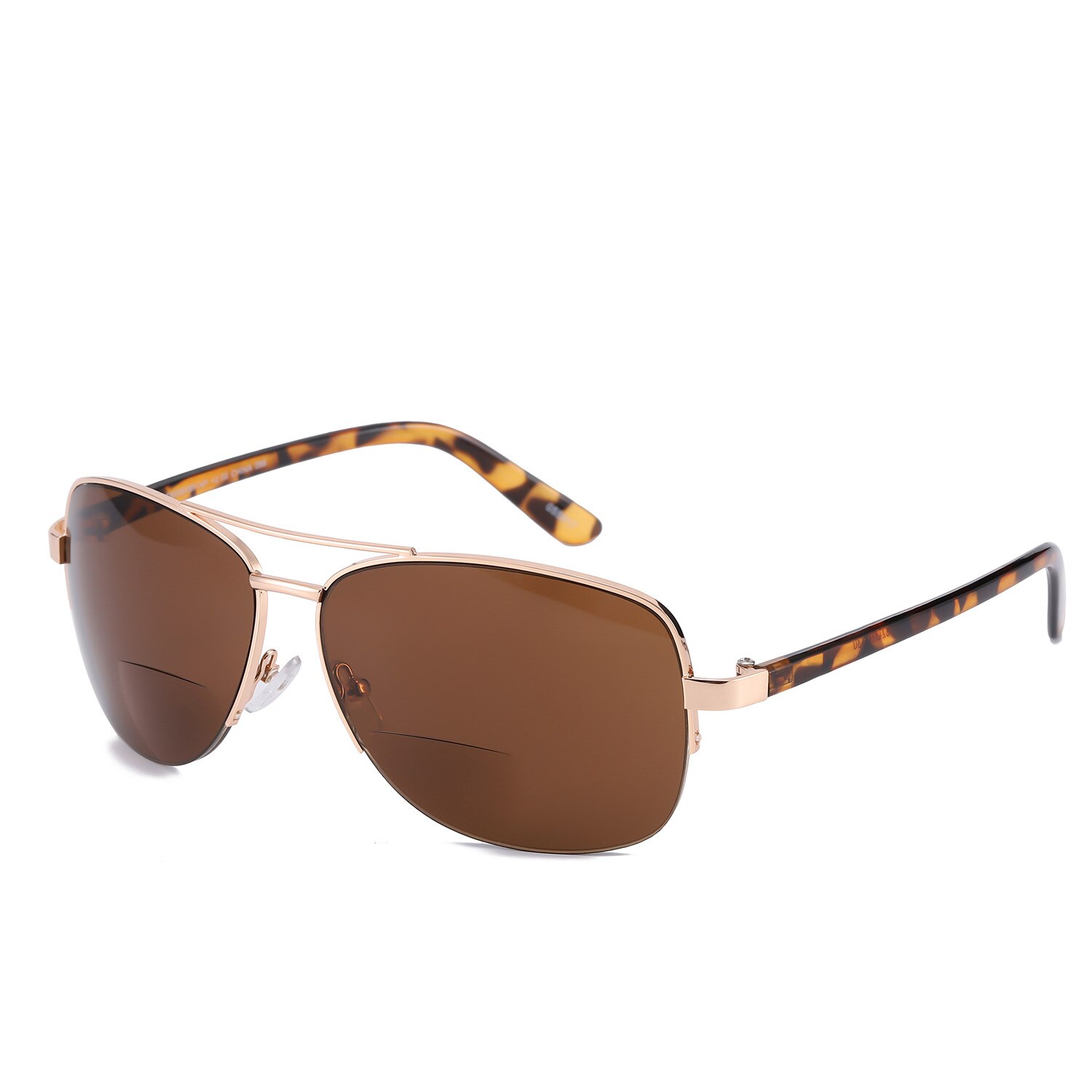 Vazrobe leeszonnebril heren dames bifocale loopbril dioptrie zwart bruin  uv400 anti-zonneschittering presbyopie bril