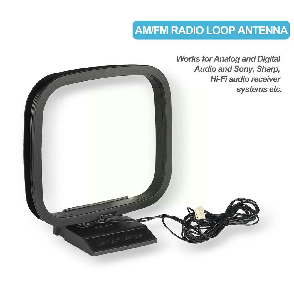 Mini Am/Fm Radio Loop Antenne Radio Signaal Ontvangende Systeem Audio Antenne Ontvanger Connector Voor Sony Geschikt Hi-Fi Sharp f4D0