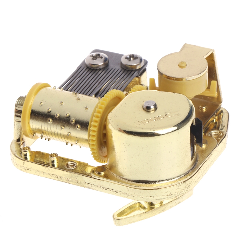 Diy Mechanische Musical Box Gouden Beweging + Schroeven + Kasteel In De Hemel Sleutel