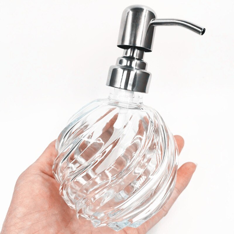 NEWYEARYEAR schädel Hand waschen flüssigkeit Abfüllung seife Spender Glas Kreative Emulsion flasche edelstahl presse kopf Schlecht