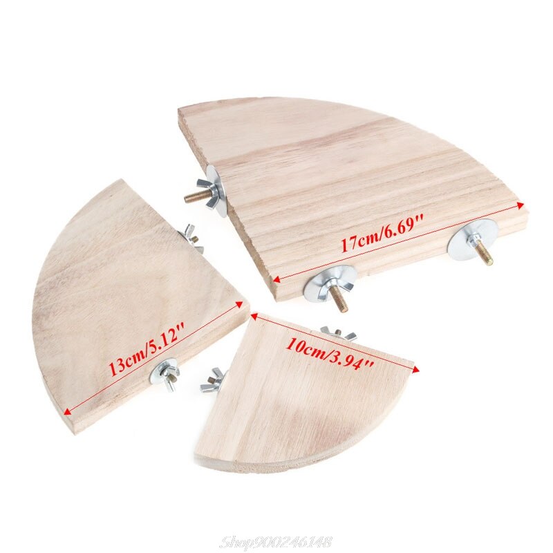Plataforma de madera para loros y mascotas, estante de juguete para hámster, ramas, perchas para jaula de pájaros, Au28 20,