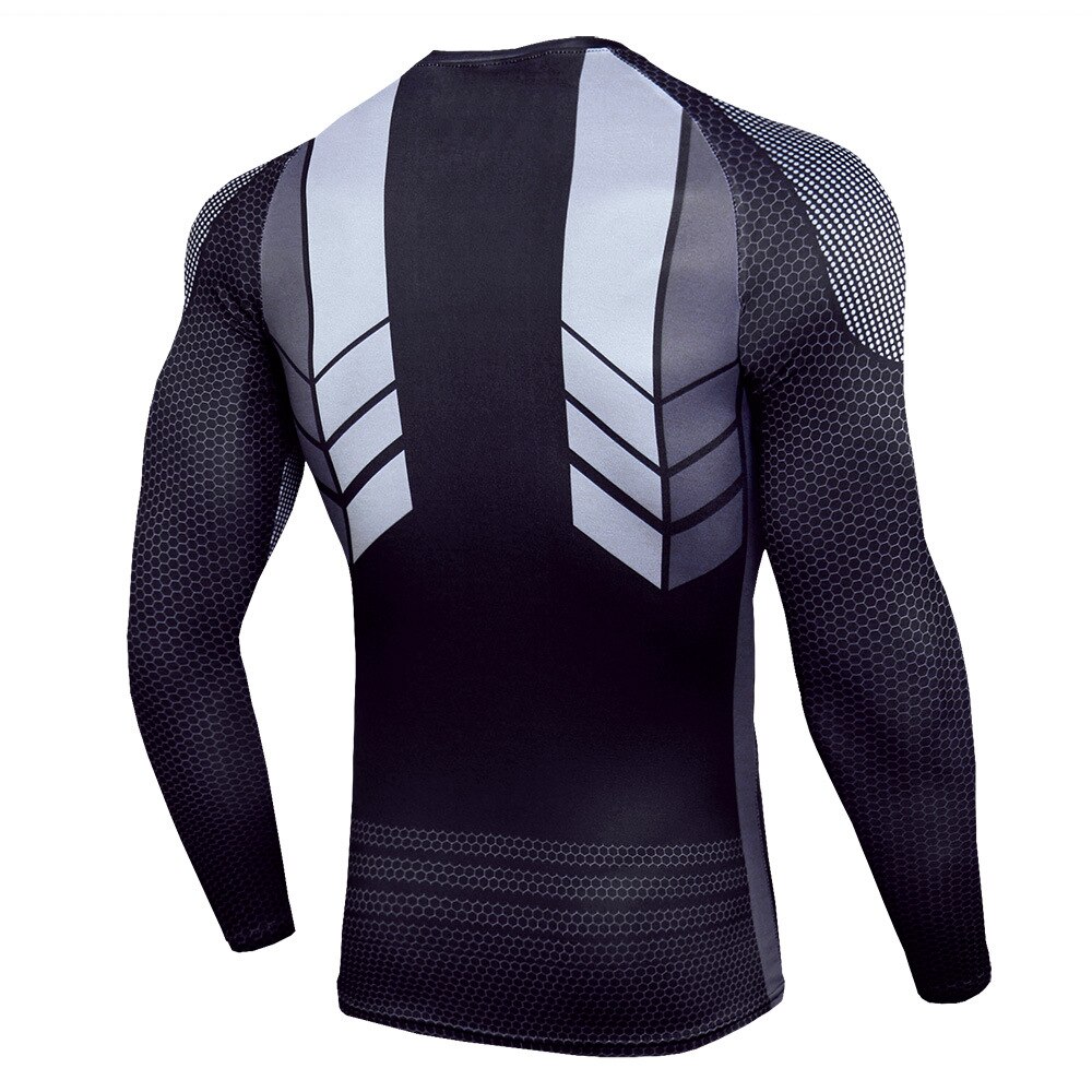 Sportkläder kompression motorcykel set herr joggingdräkter 3d tryck sporttights gym leggings herr gym träningskläder