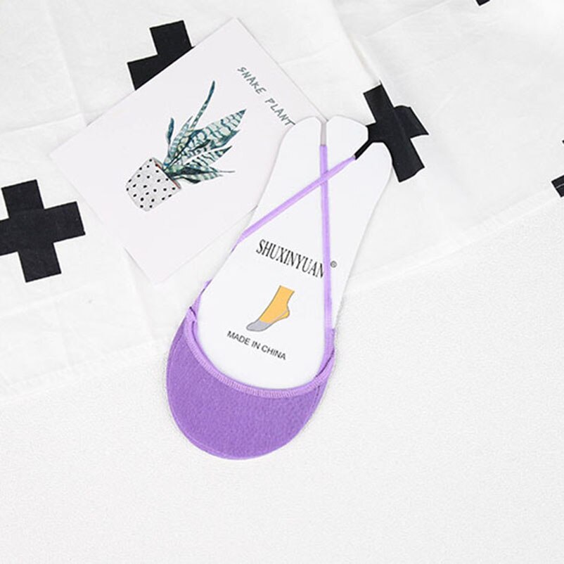 Zachte Katoen Slippers Vrouwelijke Kleurrijke Hoge Hakken Sokken Mode Vrouwen Ademend Boot Sokken Zomer Korte Onzichtbare Sok 5 Paren/partij: F