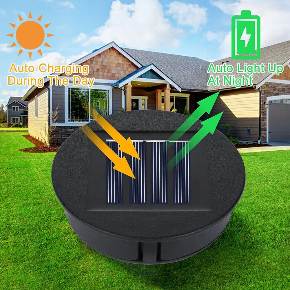 Replacement Solar Light Top Cover LED Panel Lantern Lid for Outdoor Hanging Lights Repair Parts Outdoor Light
