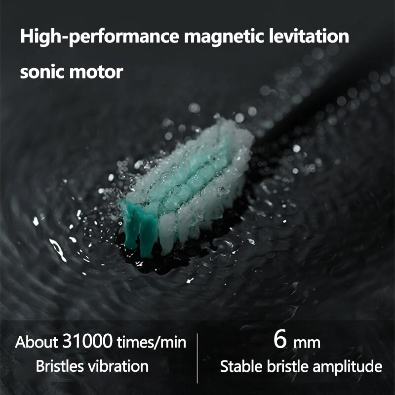 Sonic Electric Toothbrush 5 modes and 15 gears USB Charger Adult timer Brush Tooth Brushes 10 Replacement Heads Teeth Whitening