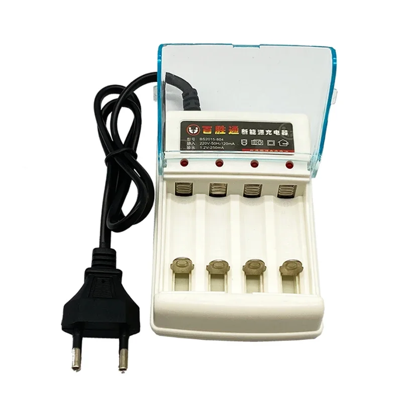 Batería AA Ni-cd 1,2 V recargable, 1000 mAh, utilizada para relojes, ratones, juguetes eléctricos, controles remotos, cargador AA Ni Cd: Chocolate