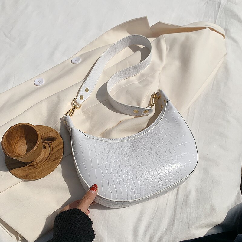 Stone Pattern PU Leather Crossbody Bags For Women Summer Small Green Shoulder Messenger Bag Lady Handbags and Purses: YellowWhite