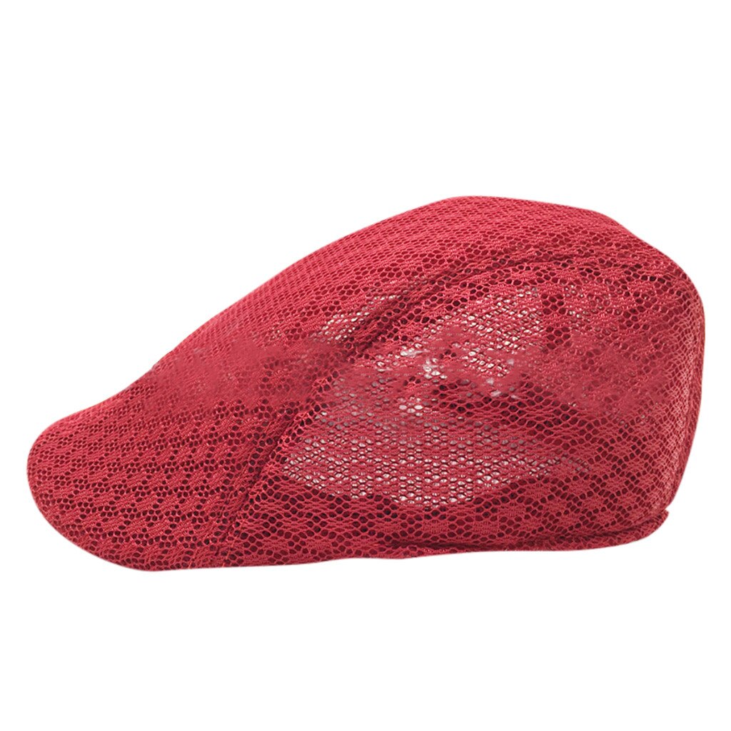 Gorros de lino para hombre y mujer, boinas de , sombrero con rejilla transpirable, cómodo, Otoño,: RD