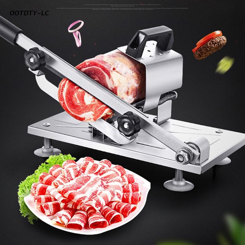 Food Cutter Slicing Machine Stainless Steel Spring Automatic Meat Non-slip Handle Easily Cut Meat