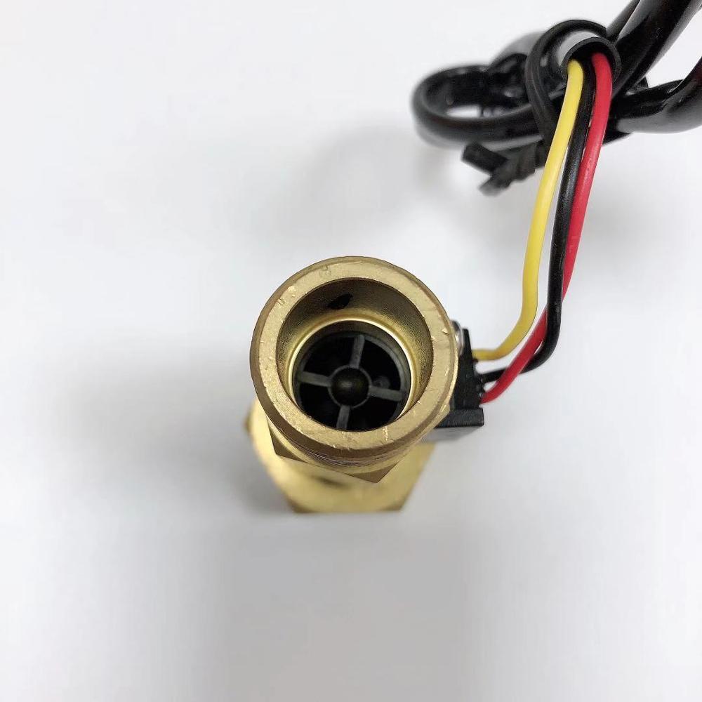 1/2 ''Water Flow Sensor 1-30L/Min Hall Flowmeter Temperatuur Sensor Voor Arduino Turbine Flowmeter Meten Temperatuur Instrument