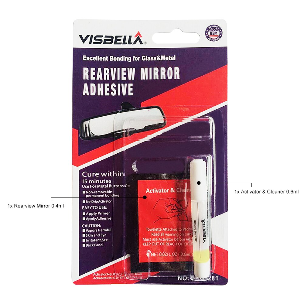 Strength Permanent Rearview Mirror Multipurpose Epoxy Resin Adhesive Glue DIY Repair