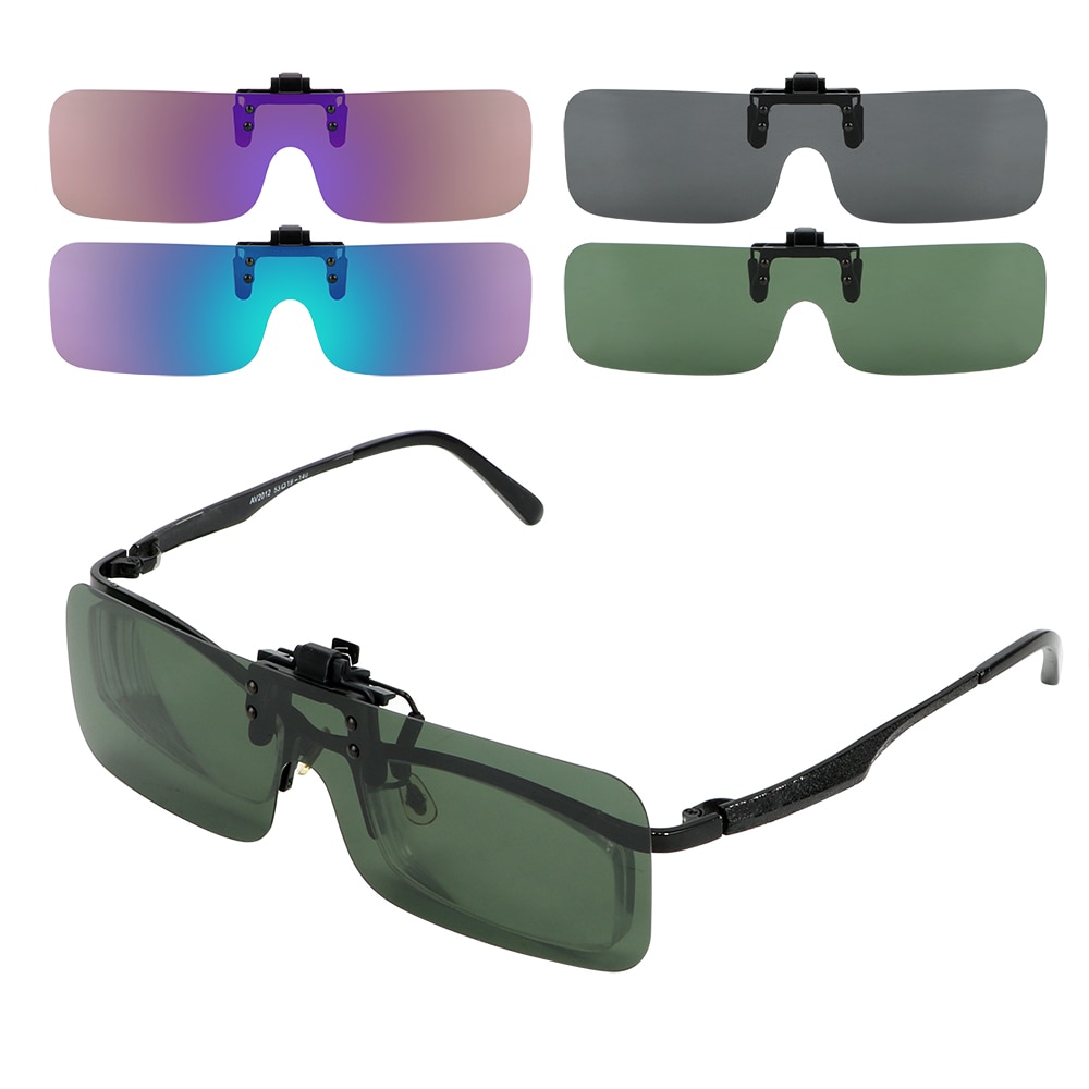LEEPEE Anti-glare For Men Women Driving Night Vision Lens Polarized Sun Glasses Clip On Sunglasses Car Driver Goggles