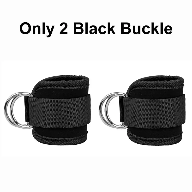 Ankle Straps Resistance Bands Set Fitness Workout Exercise Equipment Ankle Weight Yoga Elastic Fitness Band For Gym Man Woman: Black