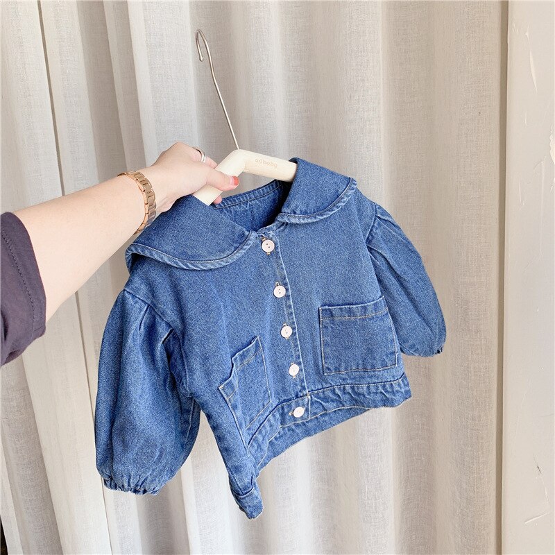 veste pour filles garçons automne hiver Plus cachemire épaissir jean manteau enfants vêtements bébé Denim vestes 1-6y: 24M