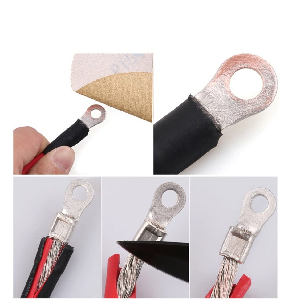 Car Battery Red and Black Fire Wire PVC Shell Copper Core 10 8 6 AWG Battery Cable Connection Line Pure Copper Series Wire