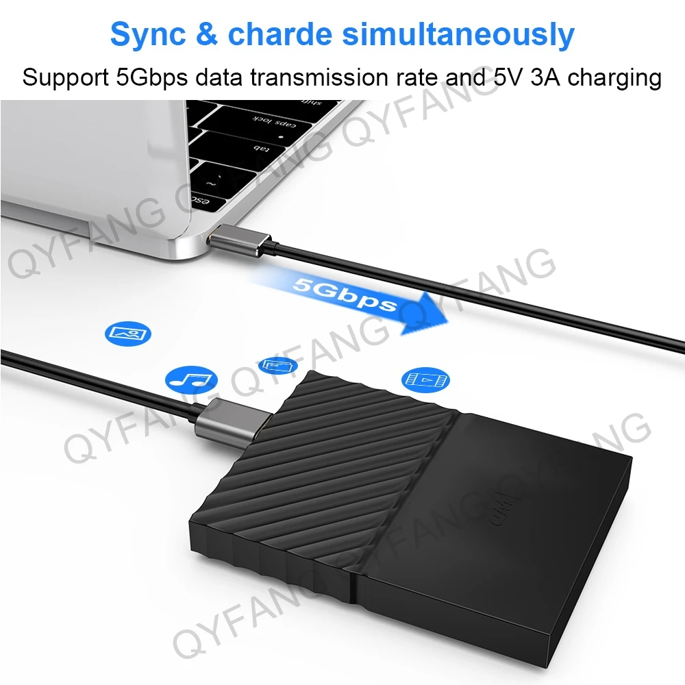 USB Male naar Male Kabel USB A naar USB Snoer USB 3.0 Kabel Double End USB Snoer 5Gbps voor Radiator Harde Schijf USB 3.0 Verlengkabel