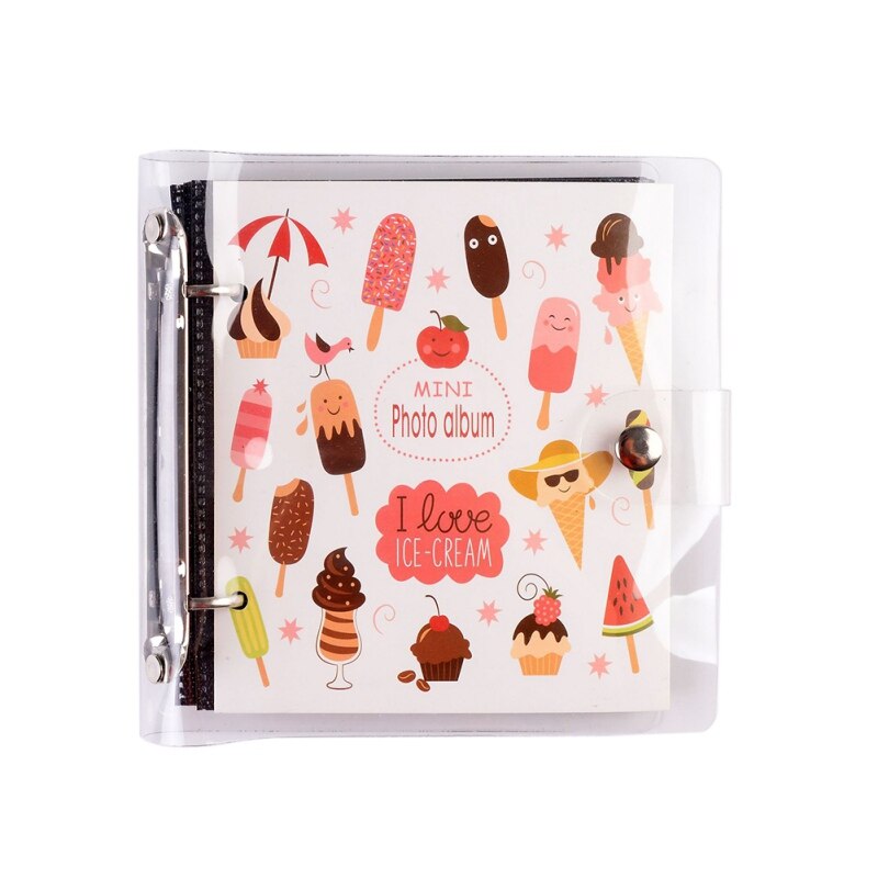 Loose-leaf PP photo Album Ticket Storage Postcard 3 Inch100pcs Photo Album Stamp Collection Albums: B