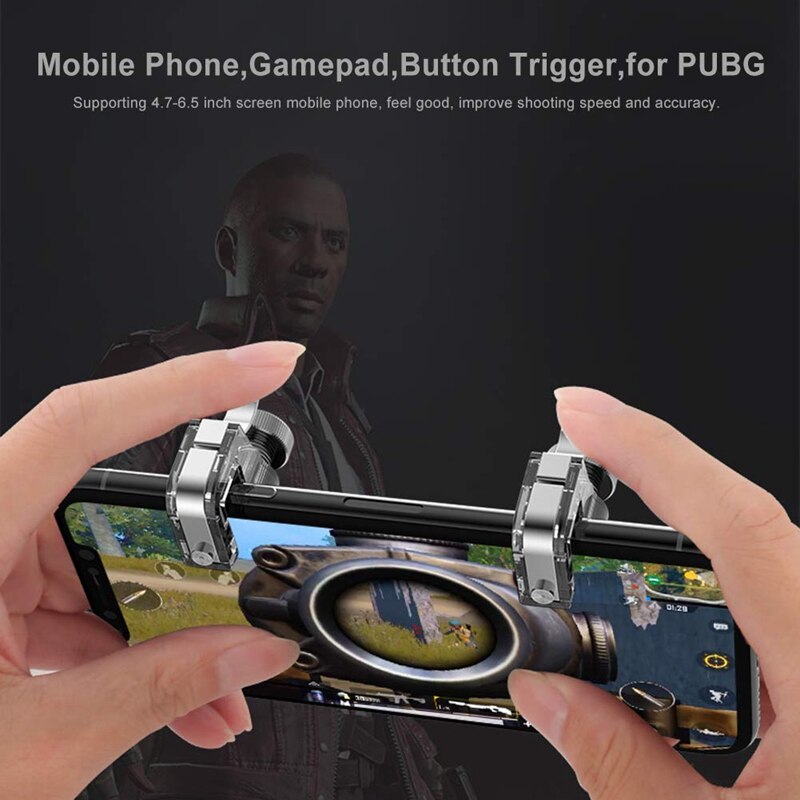 Retail Mobiele Telefoon Game Doel Trigger Knop Smart Telefoon Metal Game Trigger L1 R1 Shooter Voor Iphone Messen Out/survival Regels/Pu