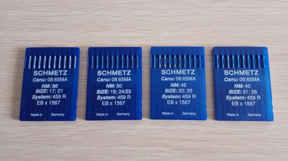 Schmetz sy nåle, ebx 1567,459r,10 stk nåle (1 pakker) / parti, til industrielle pels / læder symaskiner, fantastisk!