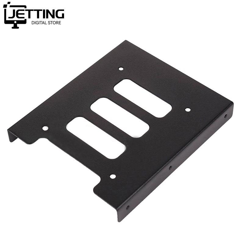 Nyttig 2.5 tommers ssd hdd  til 3.5 tommers metallmonteringsadapterbrakett Brygge 8 skruer harddiskholder til pc harddisk kabinett