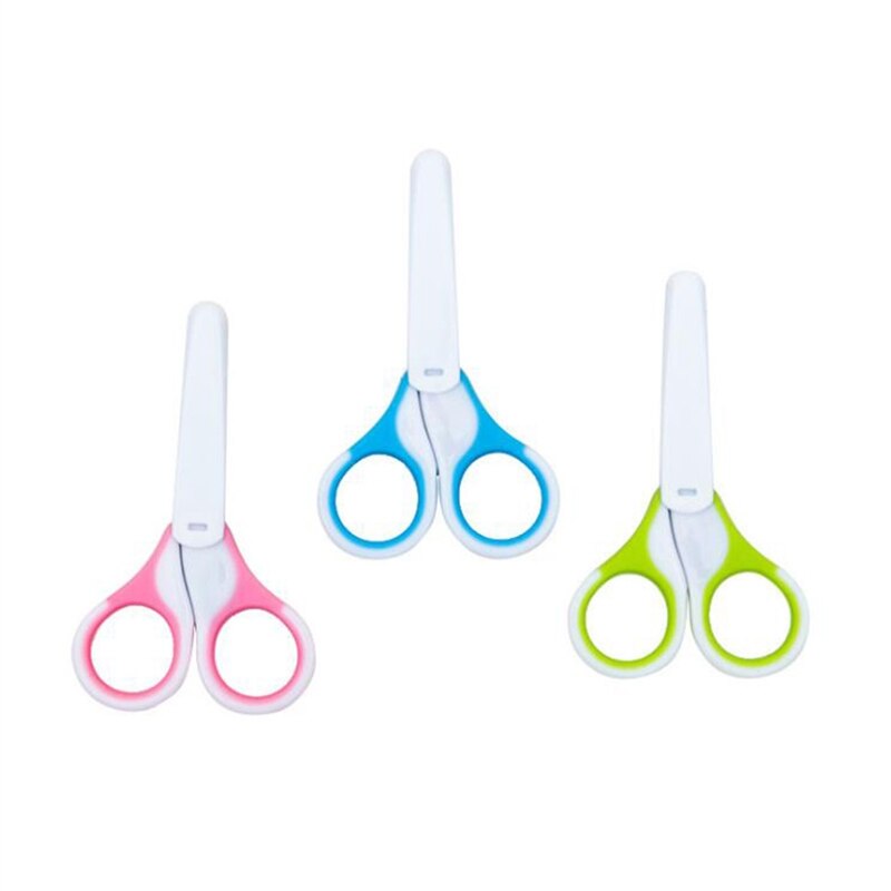 Kids Round Head Manicure Tool Baby Scissors Safe Health Care Care Set Safe Baby Care Equipment