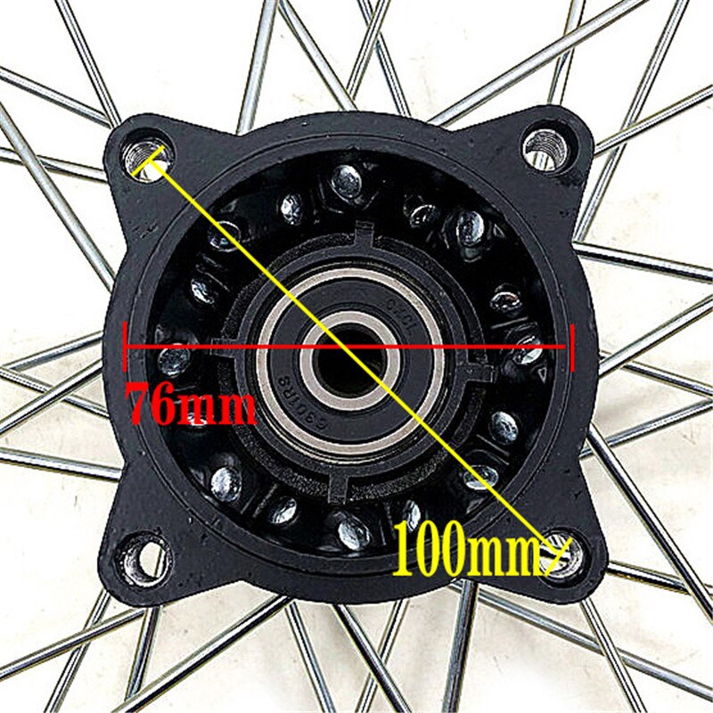 Front 14inch Pit Bike wheels GuangLi 60/100-14 Tyre Aluminum Alloy Rims with 32 holes spoke KTM CRF PRO KLX YZF 110cc