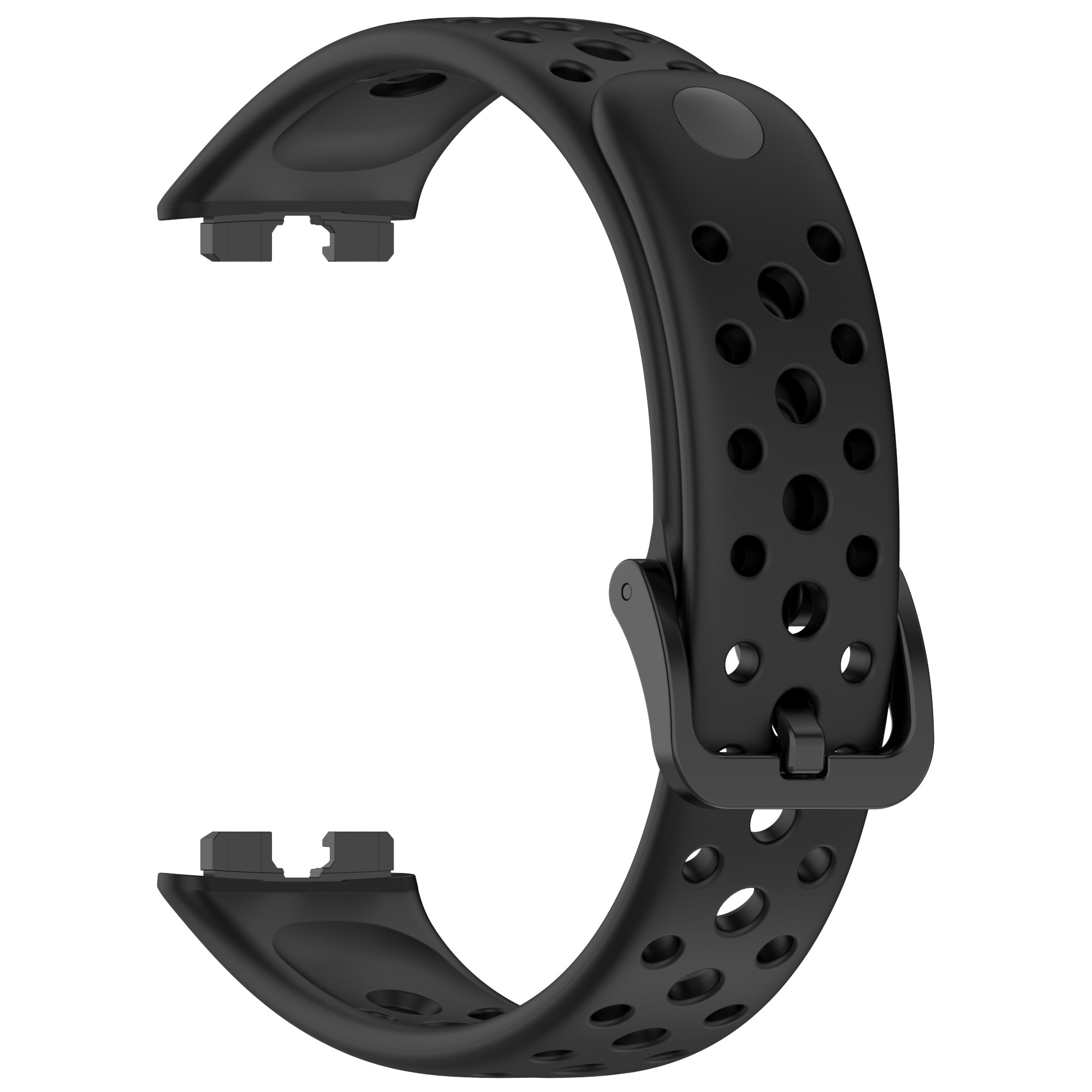 Bracelet de montre de sport respirant en Silicone pour Bracelet de remplacement Huawei Band 9/8: Violet Vert