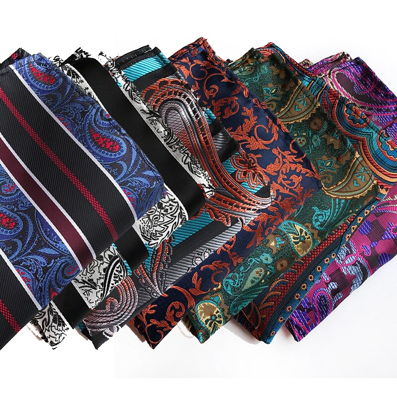 Fabrik männer Jahrgang Paisley Blumen- die Seide Taschentuch Tasche Platz Männer Hanky Hochzeit Brust Handtuch