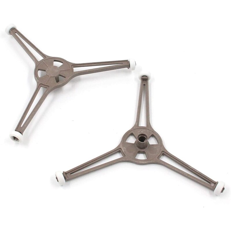 6 piezas plataforma giratoria para microondas anillo Triple brazo bandeja de vidrio soporte guía de rodillos soporte