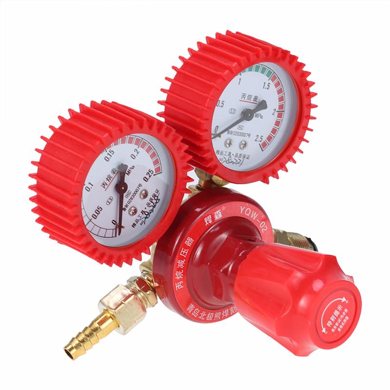 CO2 High Pressure Regulator Gauge Gas Bottle Regulator Carbon Dioxide Welding Pressure Reducer Dual Gauge Mixed Gas Regulator