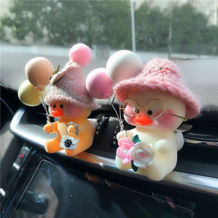 Creatieve Auto-interieur Luchtuitlaat Clip Leuke Eend Auto Decoratie Auto Vrouwelijke Airconditioning Aromatherapie Clip Auto Decoratie