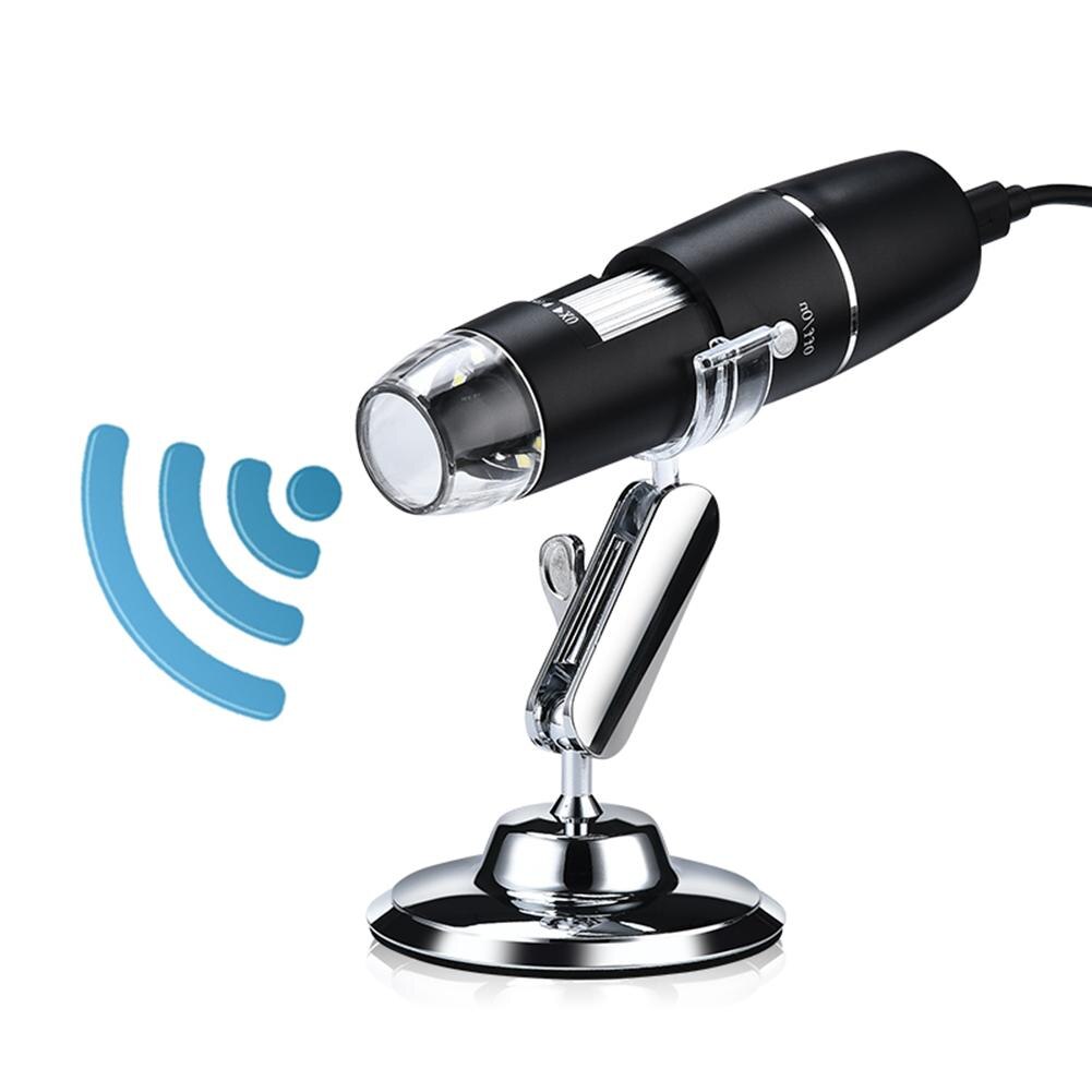 1000X/1600X Wifi/USB Microscope Digital Microscope Magnifier Camera 8LED w/Stand for Android IOS iPhone iPad Microscope: Wifi 1000X