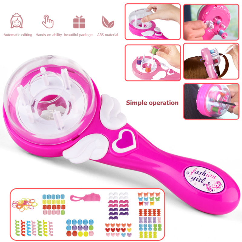 Elektrische Automatische Haar Vlecht Diy Stijlvolle Vlechten Kapsel Tool Twist Braider Machine Weave Roller Pretend Kids Speelgoed